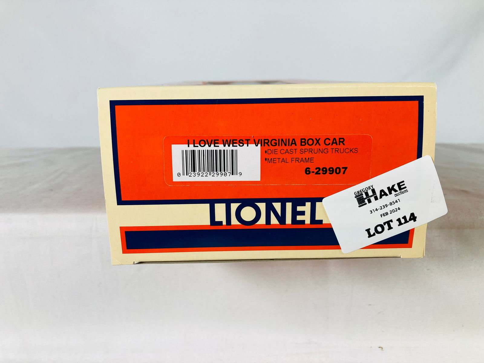 Lionel LTI 6-29907 I Love West Virginia Boxcar w/ OB (1 of 2)