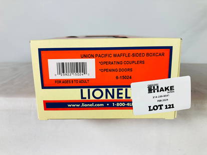 Lionel LTI 6-15024 Union Pacific Waffle-Sided Boxcar w/ OB: Lionel LTI 6-15024 Union Pacific Waffle-Sided Boxcar w/ OB, C10