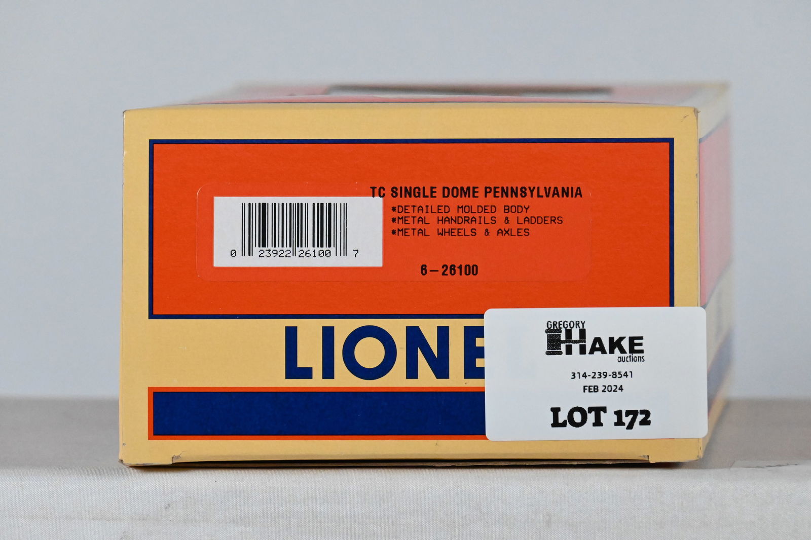 Lionel LTI 6-26100 Single Dome Pennsylvania Tank Car w/OB (1 of 2)