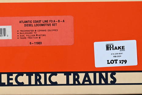 Lionel LTI 6-11903 Atlantic Coast Line F3 A-B-A Diesel Locomotive Set w/ OB: Lionel LTI 6-11903 Atlantic Coast Line F3 A-B-A Diesel Locomotive Set w/ OB, C10