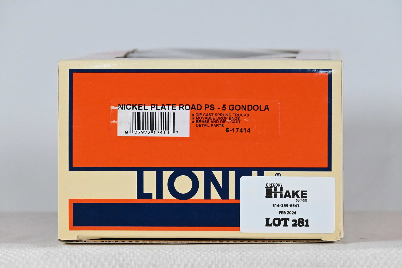 Lionel LTI 6-17414 Nickel Plate Road PS-5 Gondola w/ OB: Lionel LTI 6-17414 Nickel Plate Road PS-5 Gondola w/ OB, C10
