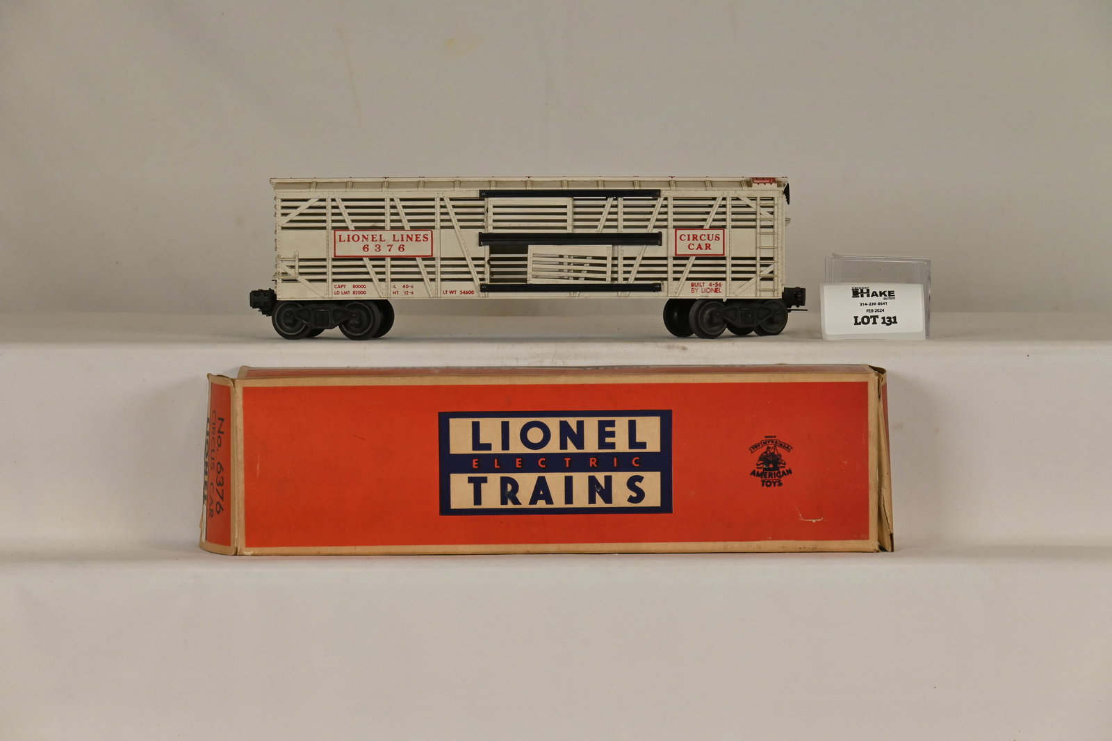 Lionel Postwar 6376 Circus Car w/ OB (1 of 6)