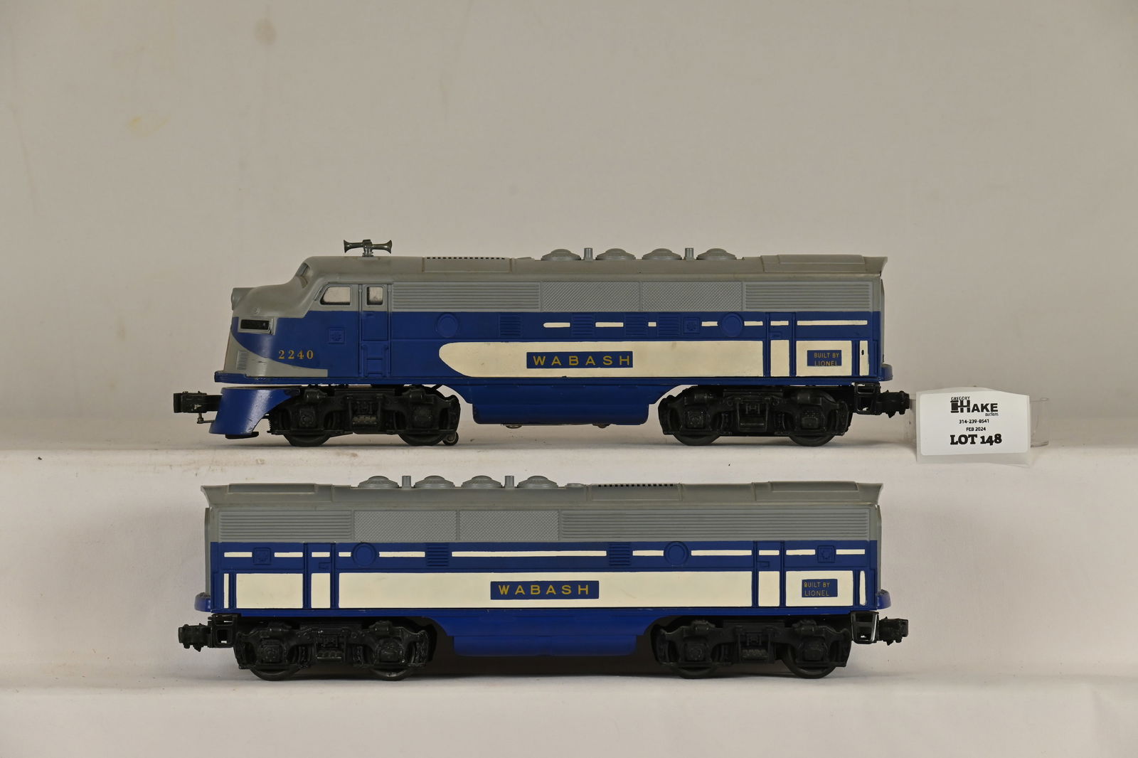 Lionel Postwar 2240 Wabash AB Diesel F3 Locomotives (1 of 8)