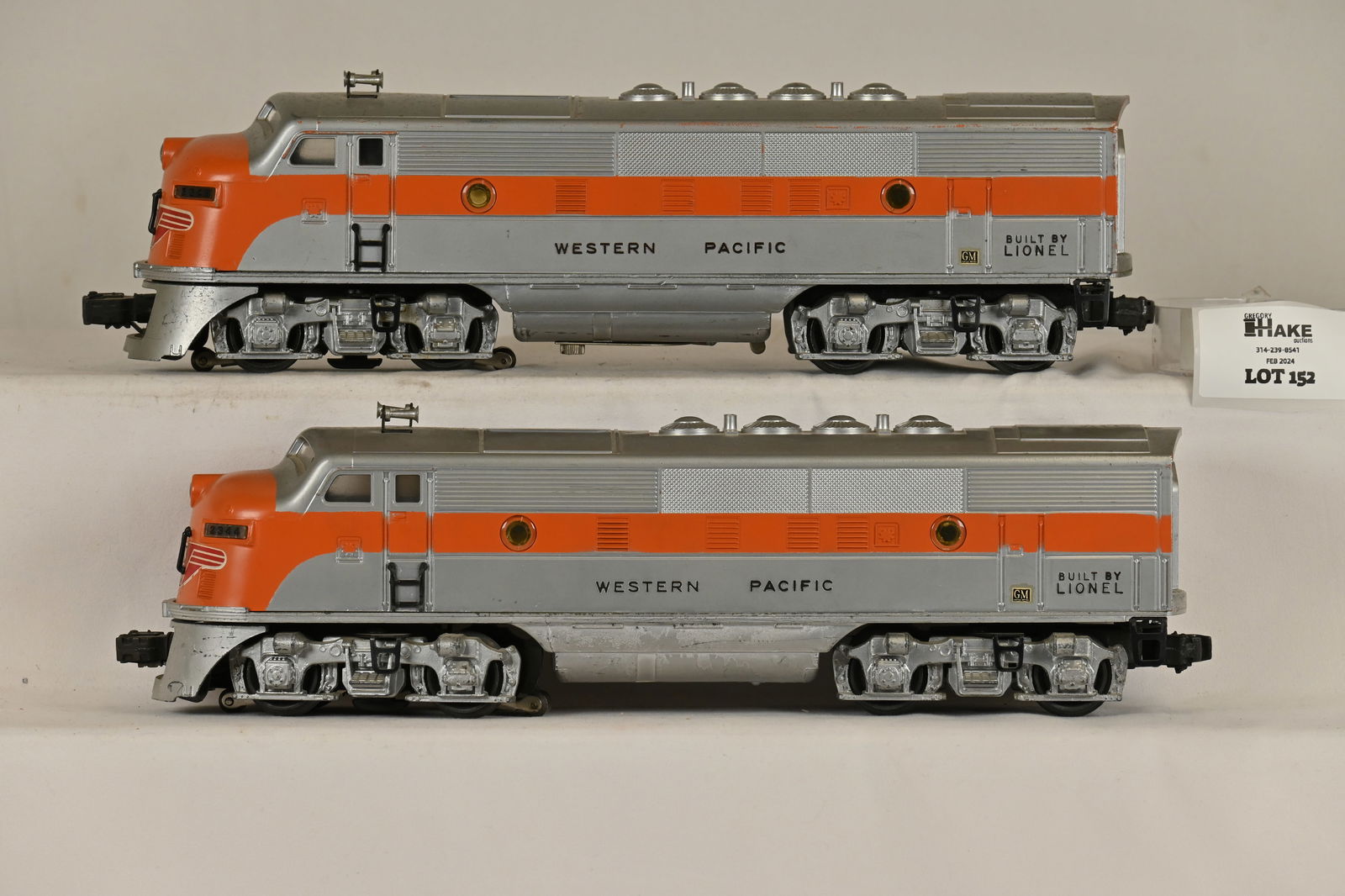 Lionel Postwar 2345 Western Pacific AA F3 Diesel Locomotives: Lionel Postwar 2345 Western Pacific AA F3 Diesel Locomotives, C7.