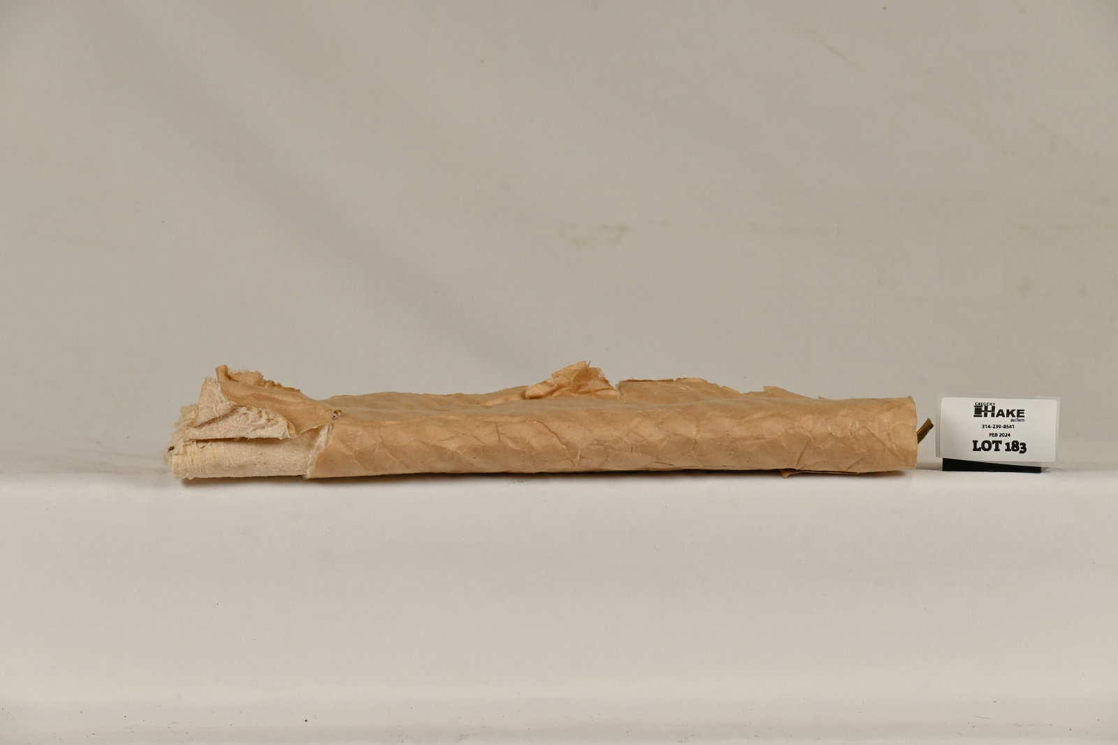 Lionel Prewar 2956 Hopper Original Cotton Wrap: Lionel Prewar 2956 Hopper Original Cotton Wrap. Has some outside paper loss.