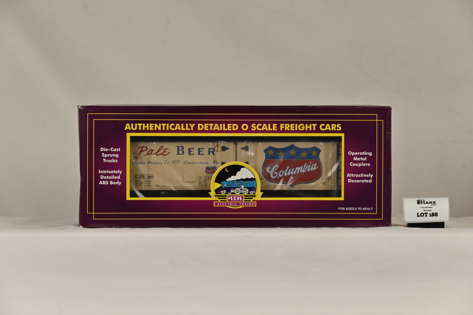 MTH 20-94202 Columbia Pale Ale 40' Steel Sided Reefer w/ OB: MTH 20-94202 Columbia Pale Ale 40' Steel Sided Reefer w/ OB, C10
