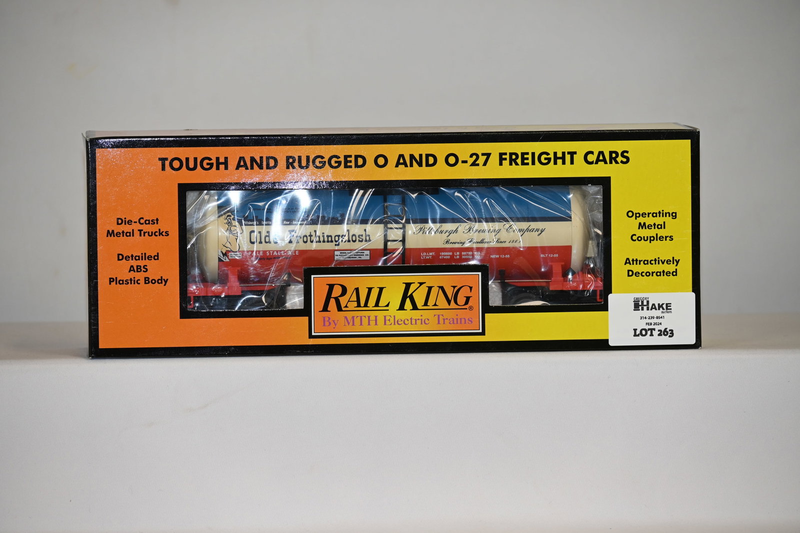 MTH 30-7320 Olde Frothingslosh Modern Tank Car w/ OB: MTH 30-7320 Olde Frothingslosh Modern Tank Car w/ OB, C10.