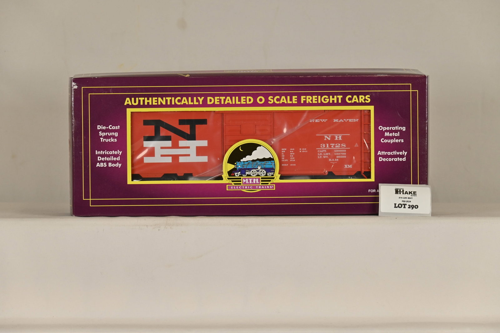 MTH 20-93048 New Haven 40' Single Door Boxcar w/ OB: MTH 20-93048 New Haven 40' Single Door Boxcar w/ OB, C10