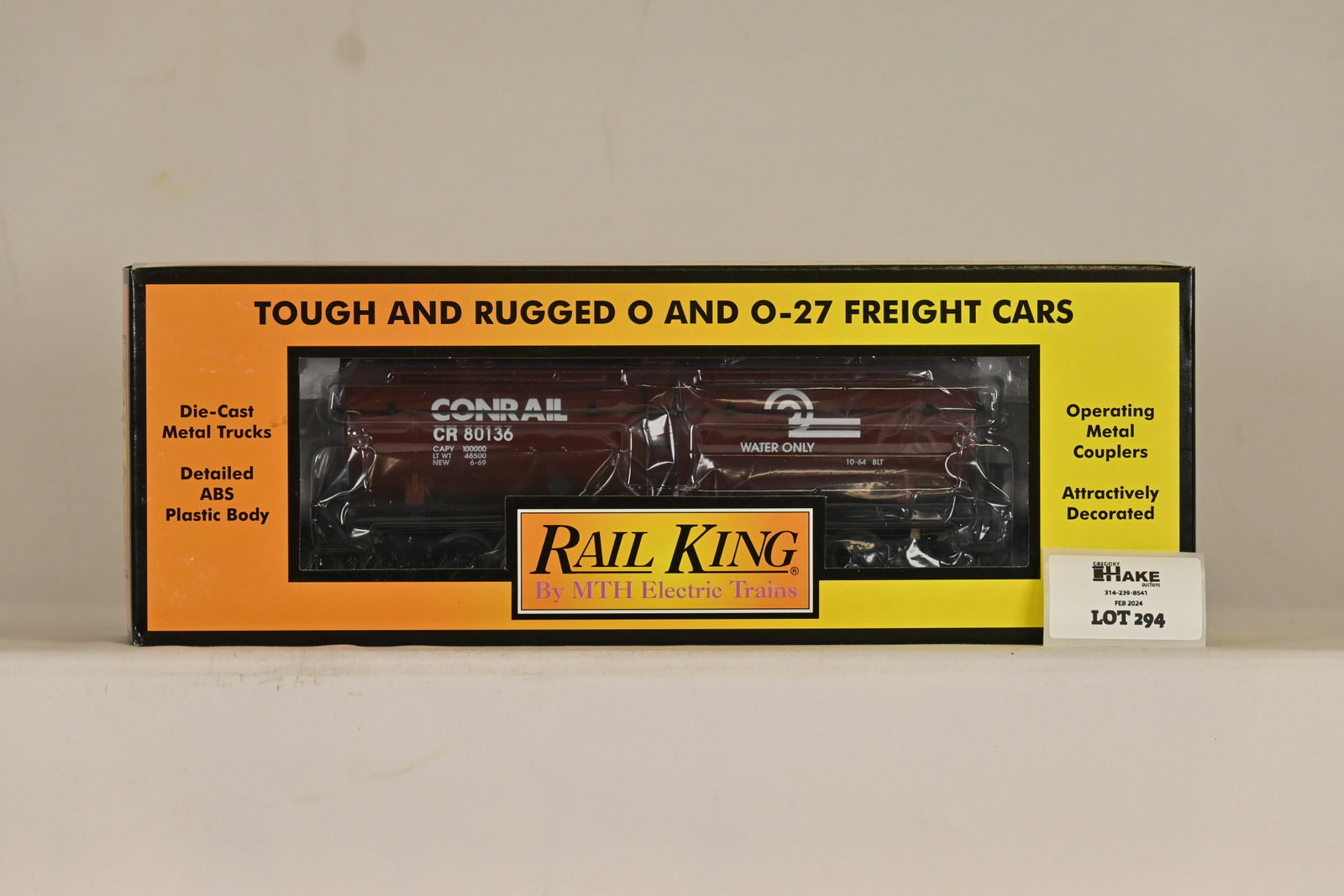 MTH 30-7321 Conrail 3-Dome Tank Car w/ OB: MTH 30-7321 Conrail 3-Dome Tank Car w/ OB, C10