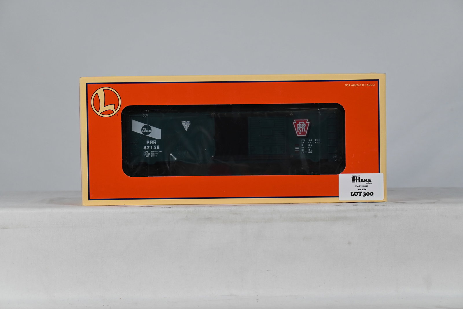 Lionel 6-29297 Pennsylvania RR "No Damage" Boxcar w/ OB: Lionel 6-29297 Pennsylvania RR "No Damage" Boxcar w/ OB, C10