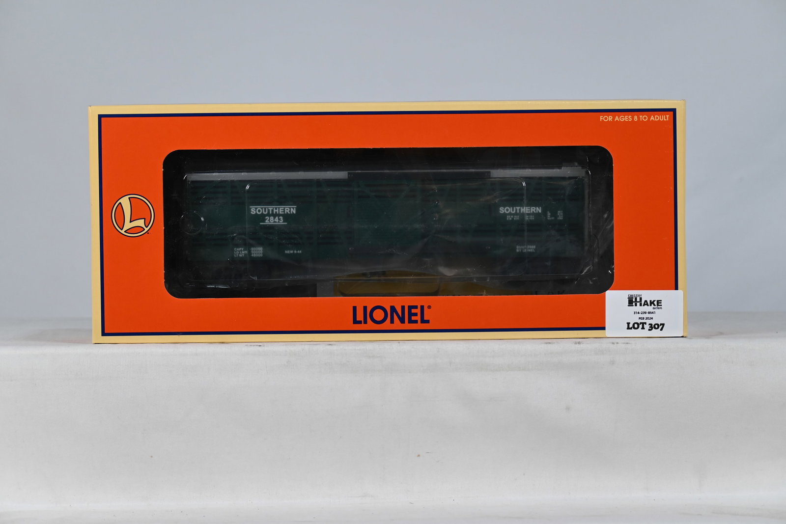 Lionel 6-26710 Southern Stock Car w/ Sounds & OB: Lionel 6-26710 Southern Stock Car w/ Sounds & OB, C10