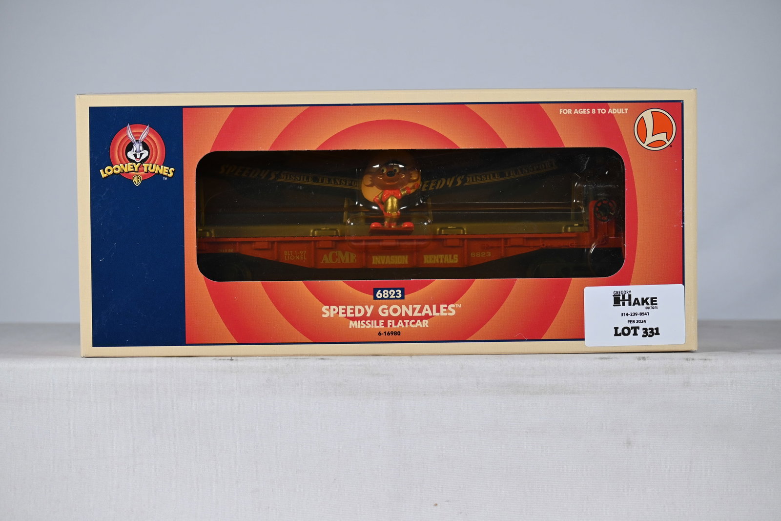 Lionel 6-16980 Speedy Gonzales Missile Flatcar w/ OB: Lionel 6-16980 Speedy Gonzales Missile Flatcar w/ OB, C10
