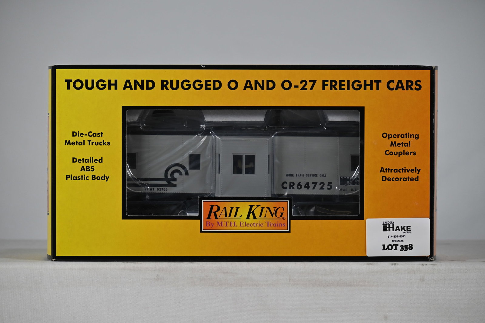 MTH 30-77043 Conrail Bay Window Caboose w/ OB: MTH 30-77043 Conrail Bay Window Caboose w/ OB, C10