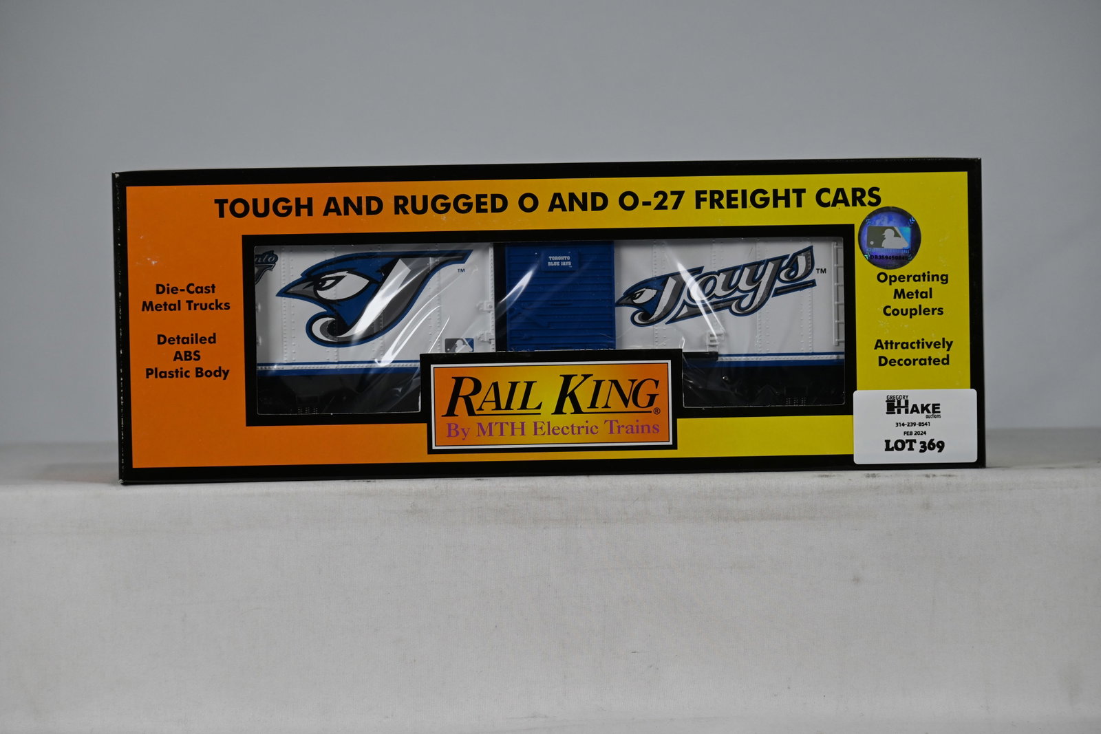 MTH 30-74256 MLB Toronto Blue Jays Boxcar w/ OB: MTH 30-74256 MLB Toronto Blue Jays Boxcar w/ OB, C10