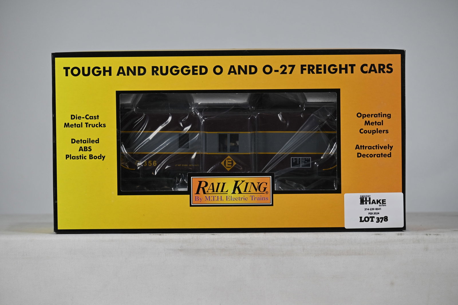 MTH 30-7741 Erie Lackawanna Bay Window Caboose w/ OB: MTH 30-7741 Erie Lackawanna Bay Window Caboose w/ OB, C10