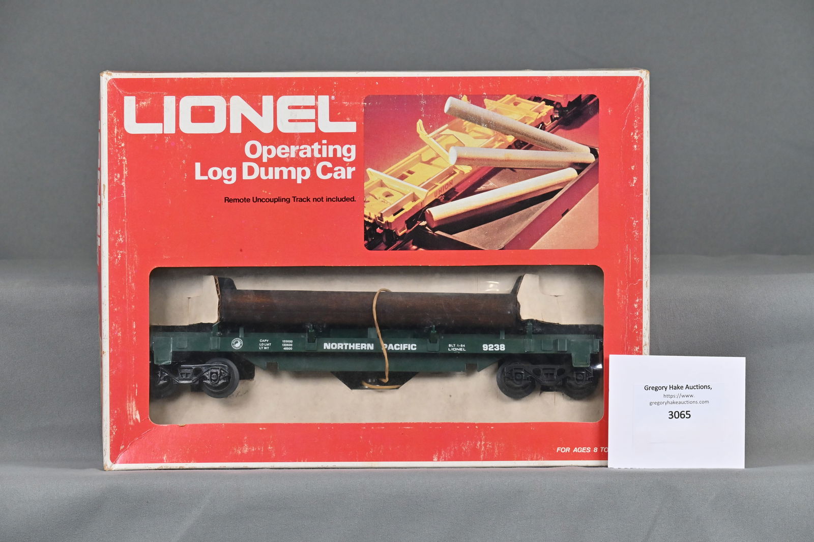 Lionel 6-9238 Operating Log Dump Car w/OB (1 of 2)