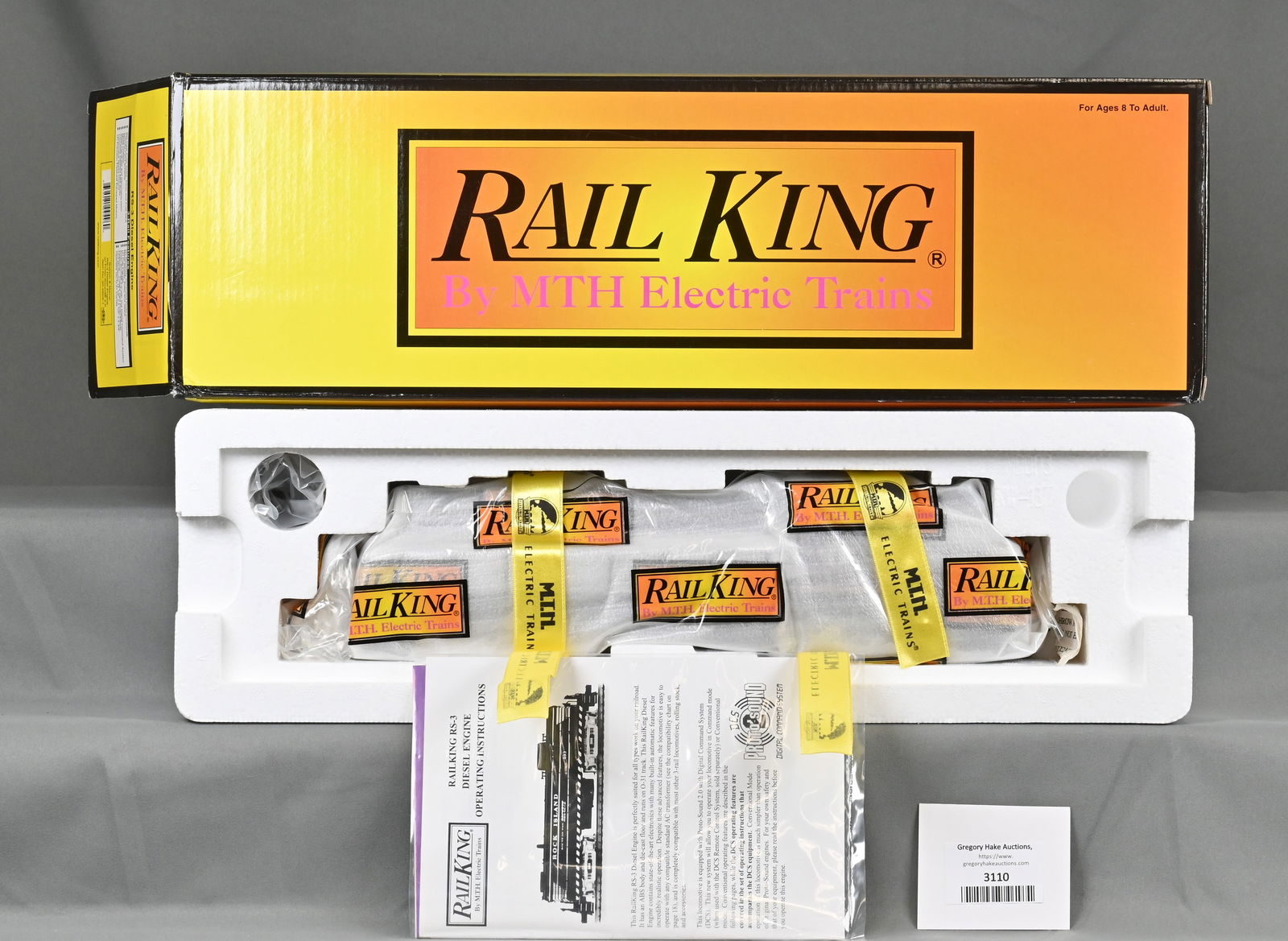 MTH Rail King 30-2605-1 Boston & Maine RS-3 Diesel Engine w/OB (1 of 4)