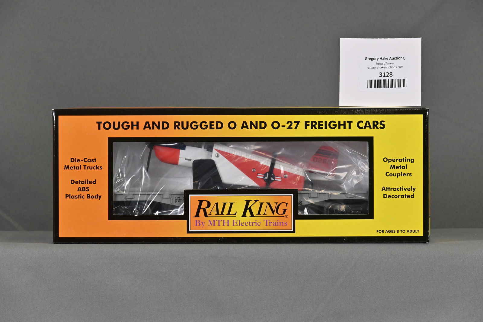 MTH Rail King 30-76083 Navy Flat Car w/Airplane in OB (1 of 2)