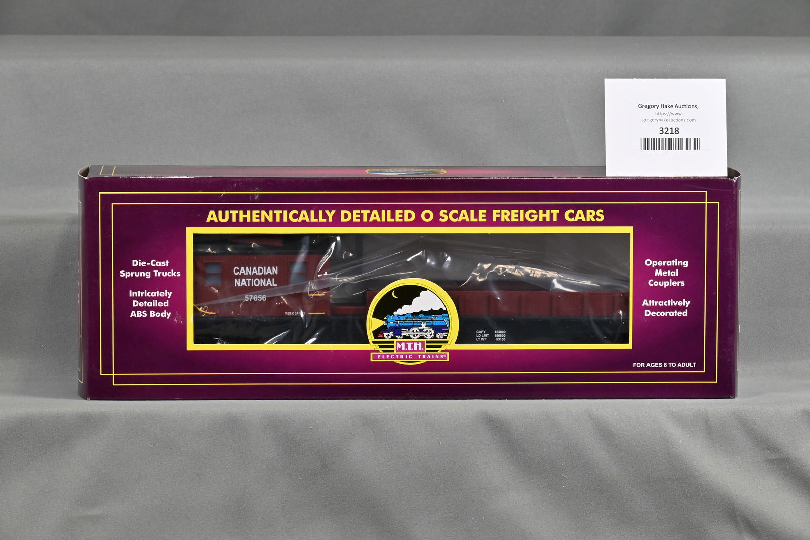 MTH 20-98472 Canadian National O Scale Crane Tender w/OB (1 of 2)