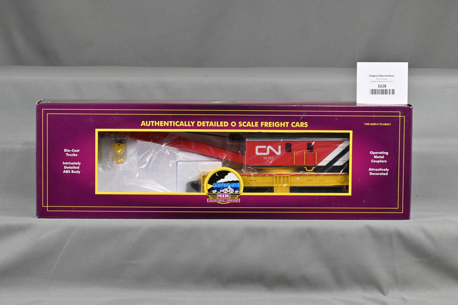 MTH 20-98468 Canadian National O Scale Crane Car w/OB (1 of 2)