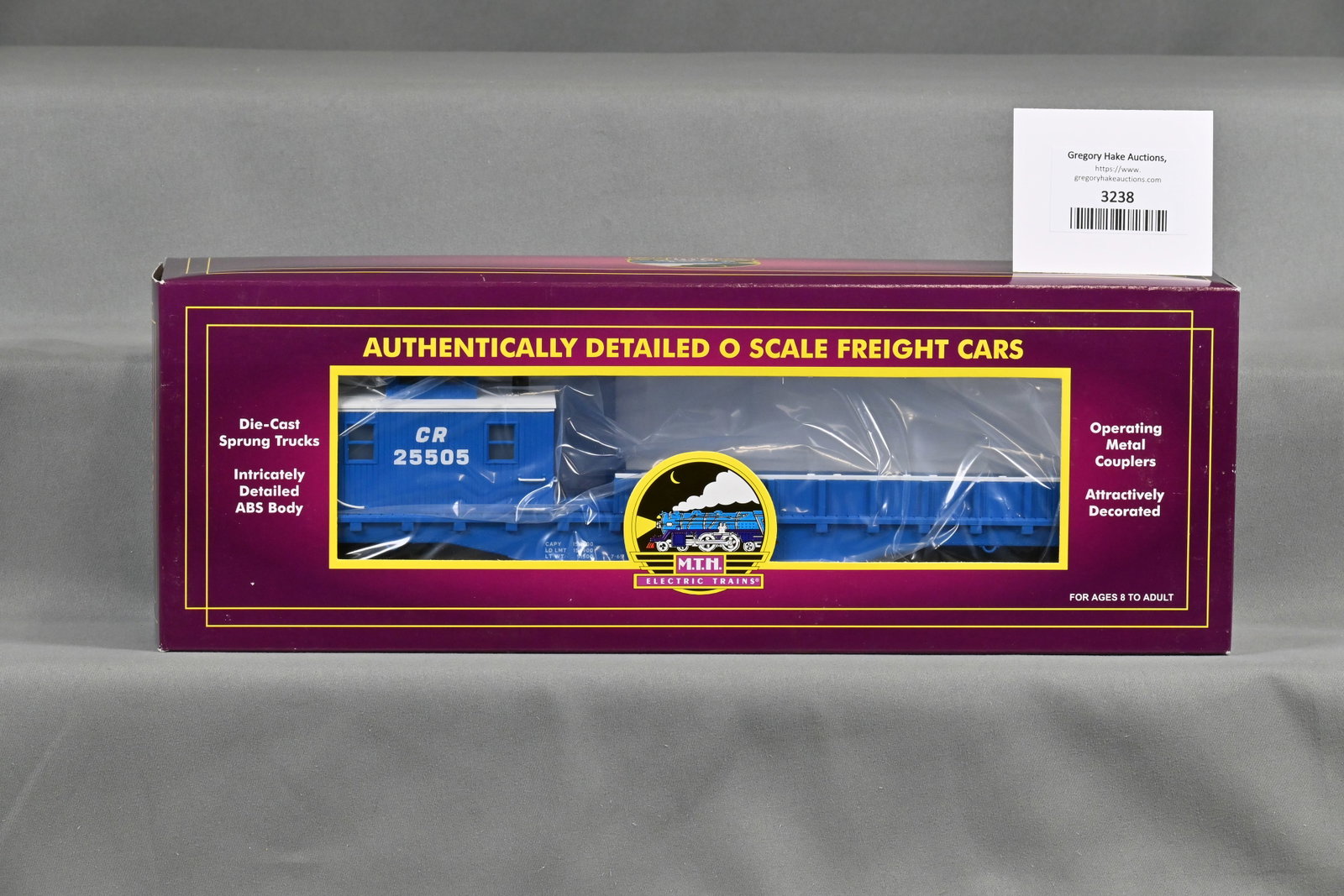 MTH 20-98261 Conrail O Scale Crane Tender w/OB: MTH 20-98261 Conrail O Scale Crane Tender w/ OB, C10