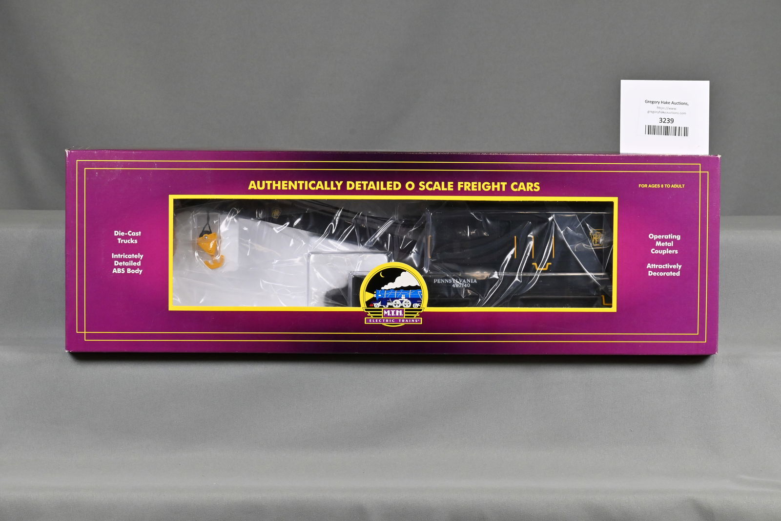 MTH 20-98298 Pennsylvania O Scale Crane Car w/OB (1 of 2)
