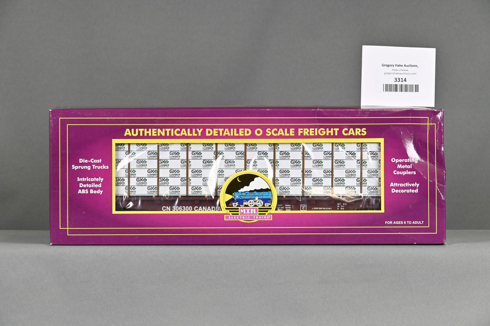 MTH 20-98141 Canadian National Bulkhead Flatcar w/ Lumber Load & OB (1 of 2)