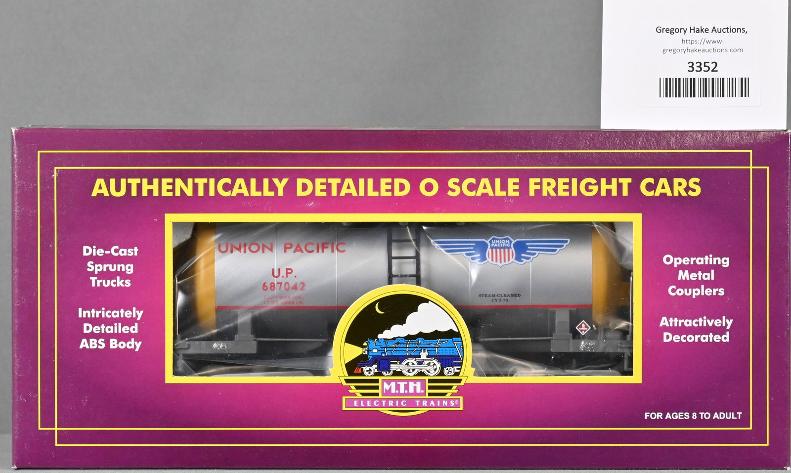 MTH 20-96068 Union Pacific 8000 Gallon Tank Car w/ OB (1 of 2)