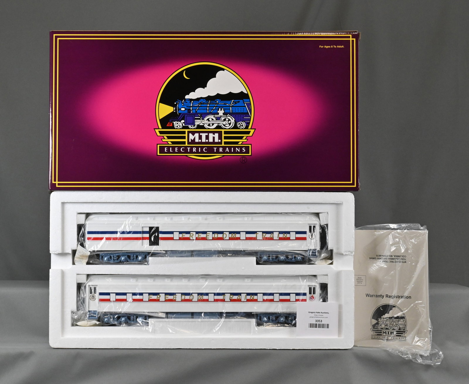 MTH 20-4151 American Freedom 2-Car 70' Madison Combo/Coach Passenger Car Set w/ OB (1 of 4)