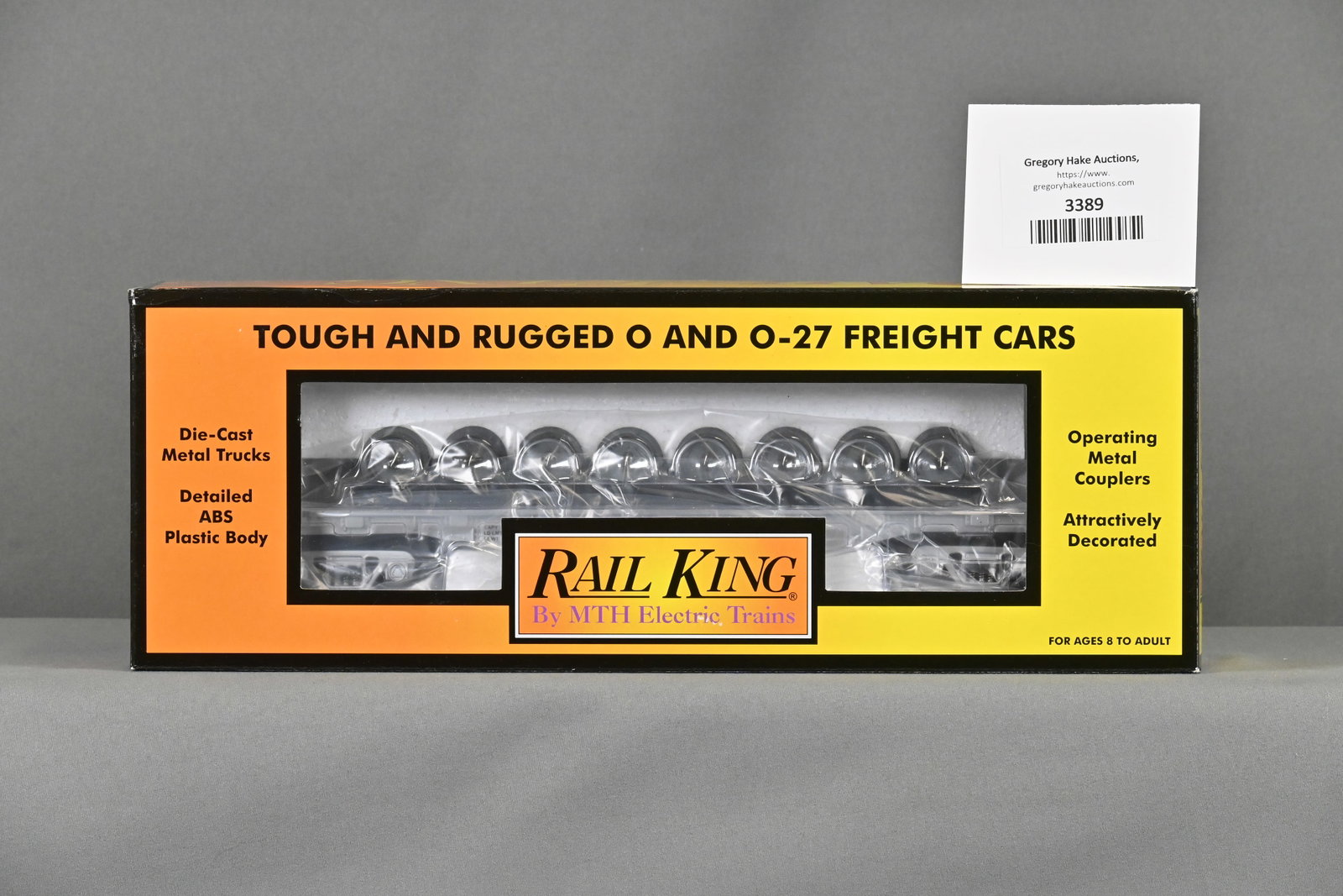 MTH 30-76080 Denver Rio Grande Flatcar w/ Wheel Set & OB: MTH 30-76080 Denver Rio Grande Flatcar w/ Wheel Set & OB, C10
