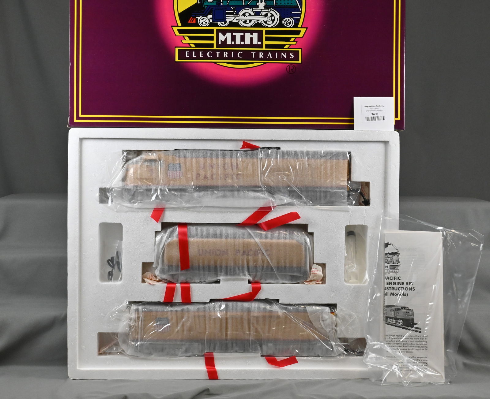 MTH MT-2124LP Union Pacific Gas Turbine Locomtove Set w/ Proto-Sound & OB (1 of 4)