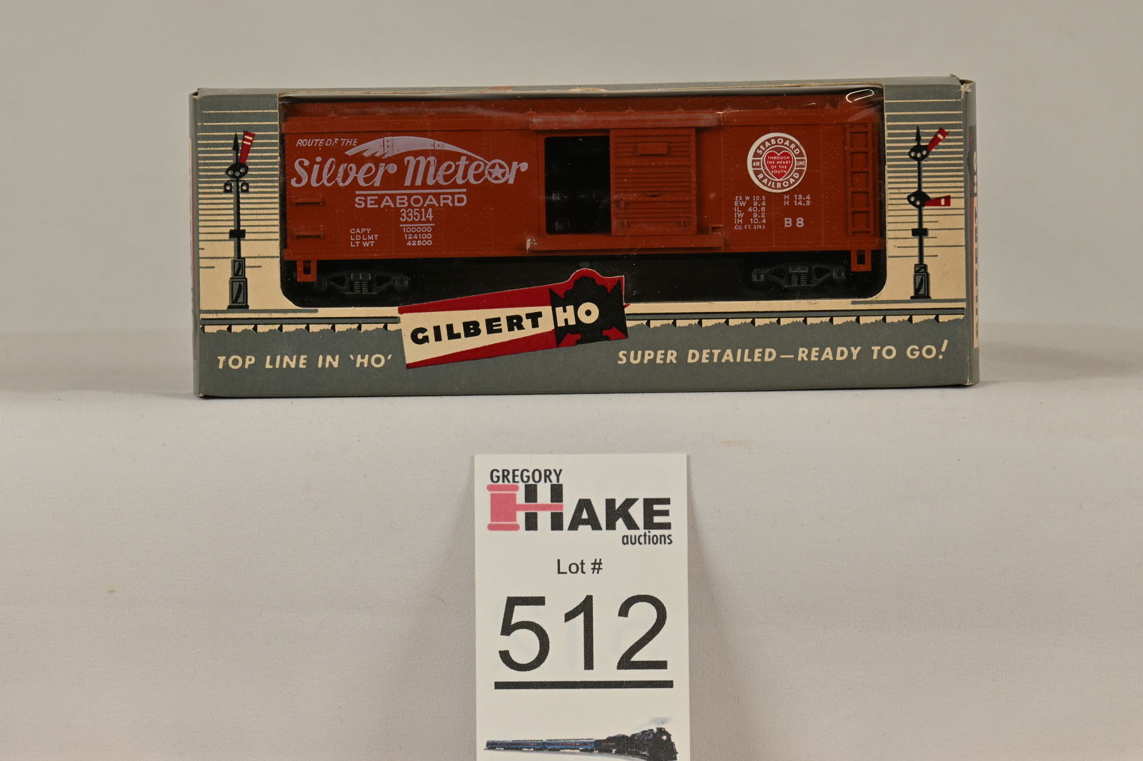 American Flyer Gilbert HO 33514 Seaboard Box Car, w/ OB (1 of 2)