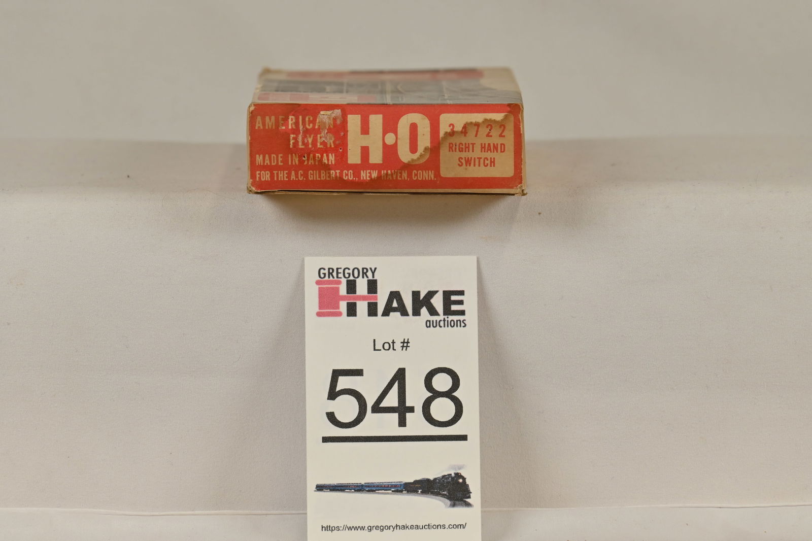 American Flyer HO 34722 Right Hand R.C. Switch, w/ OB (1 of 2)