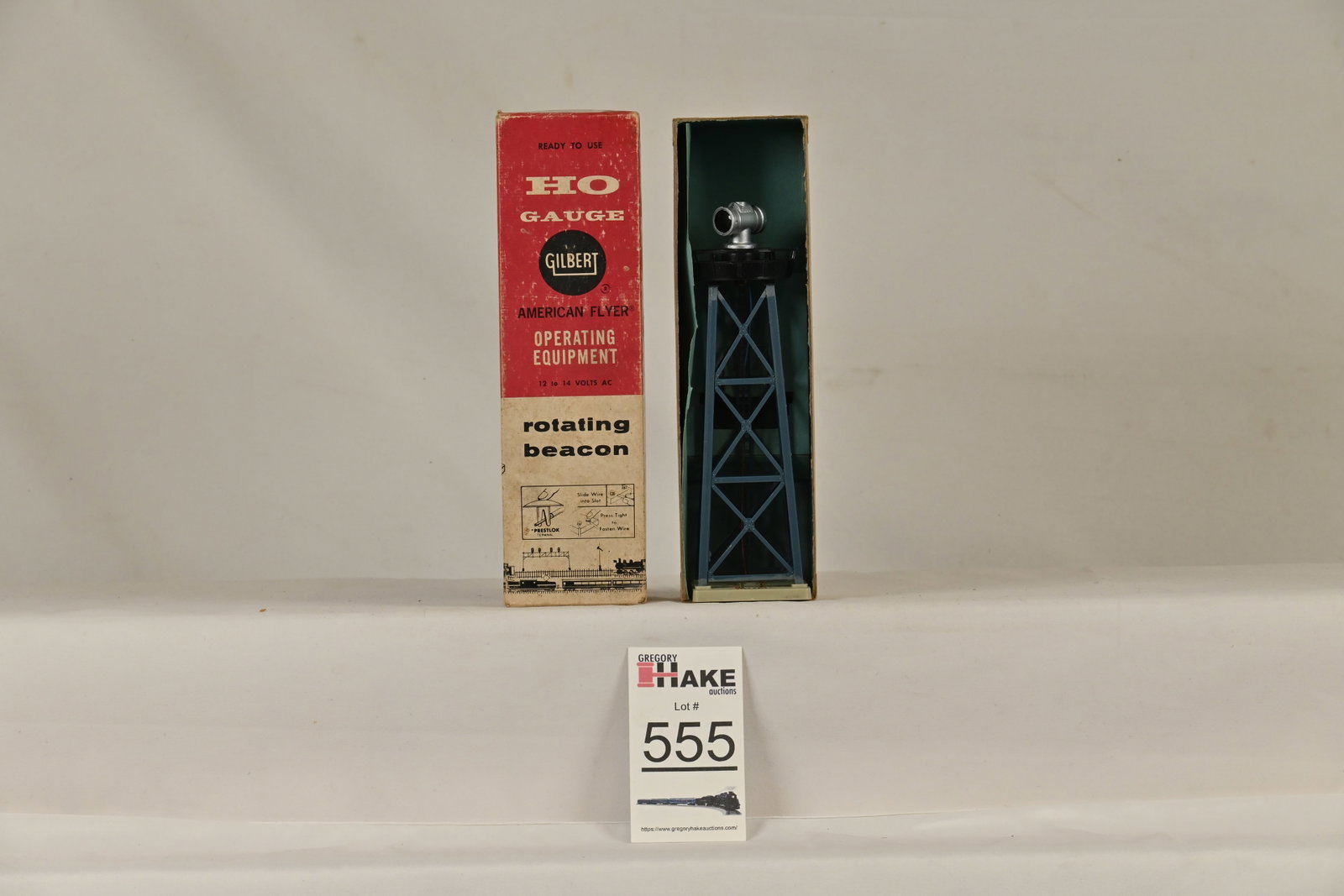American Flyer HO 35209 Rotating Beacon, w/ OB: American Flyer HO 35209 Rotating Beacon w/OB, C9