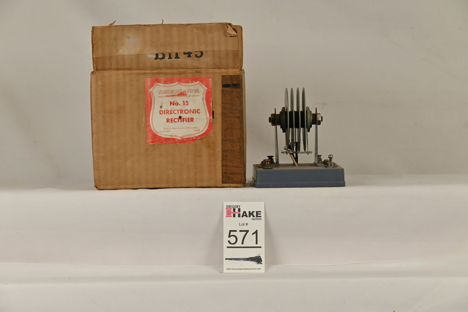 American Flyer HO No. 15 Directronic Rectifier, w/ OB: American Flyer HO No. 15 Directronic Rectifier w/OB, C9