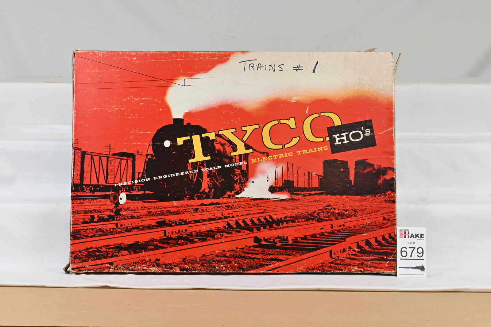 Tyco HO Set No T616 "The Super Chief" Set Box with a mix of roadname pieces (1 of 10)