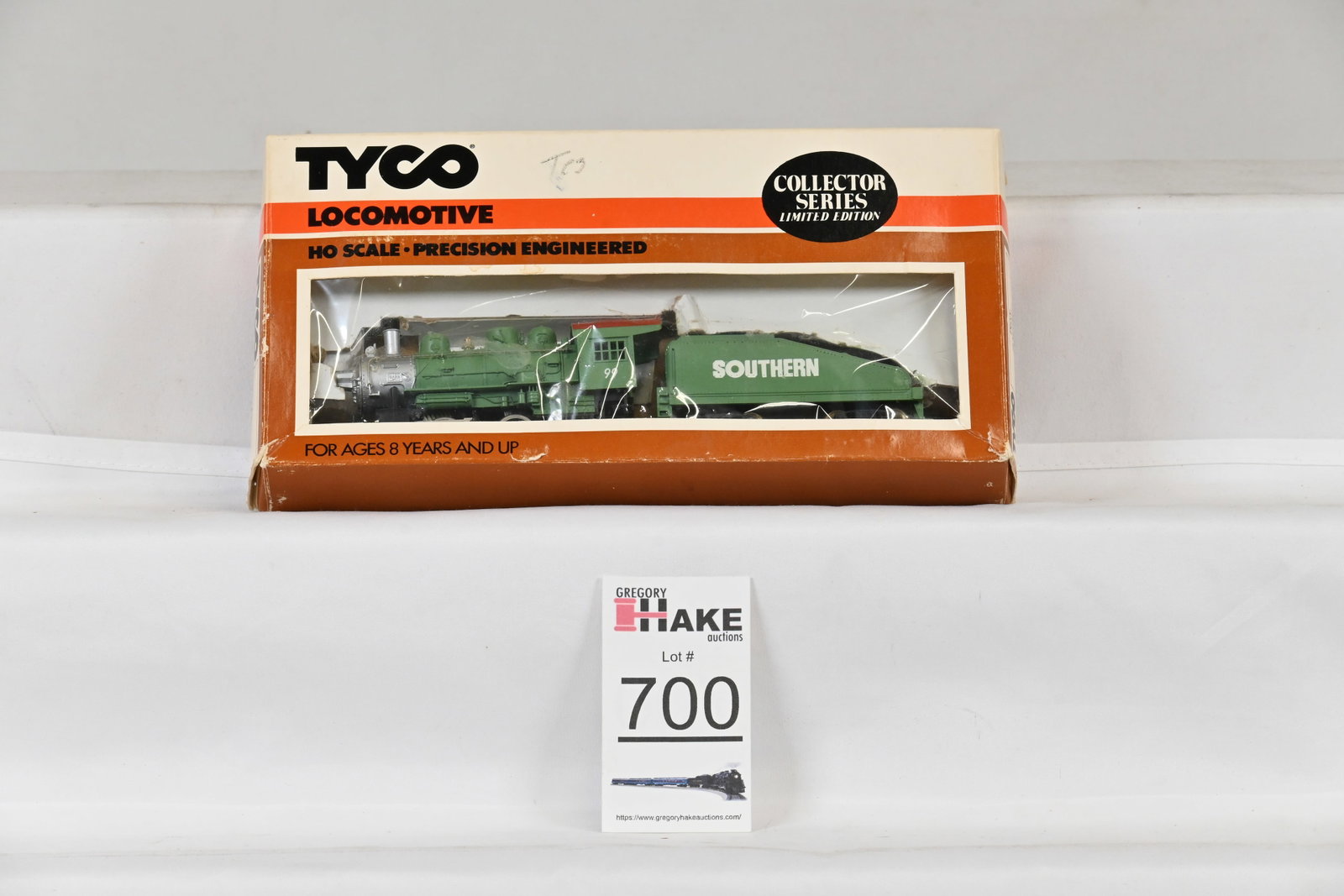 Tyco HO Pony "Lighted Southern" Steam Switcher Locomotive & Tender #206-16 w/ OB: Tyco HO Pony "Lighted Southern" Steam Switcher Locomotive & Tender #206-16 w/ OB, C8.
