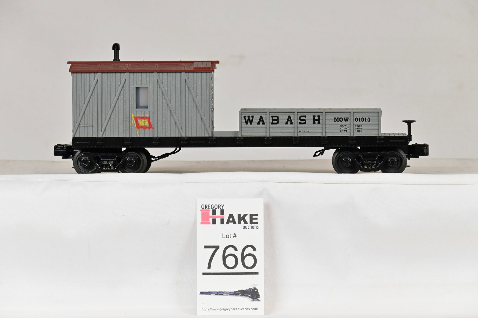 MTH Wabash Illuminated Work Caboose: MTH Illuminated work caboose, C8