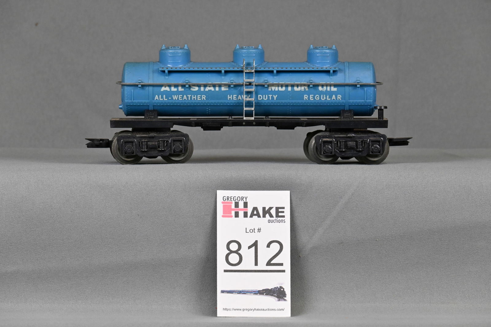 Marx AllState Motor Oil 3 Dome Tank Car (1 of 6)