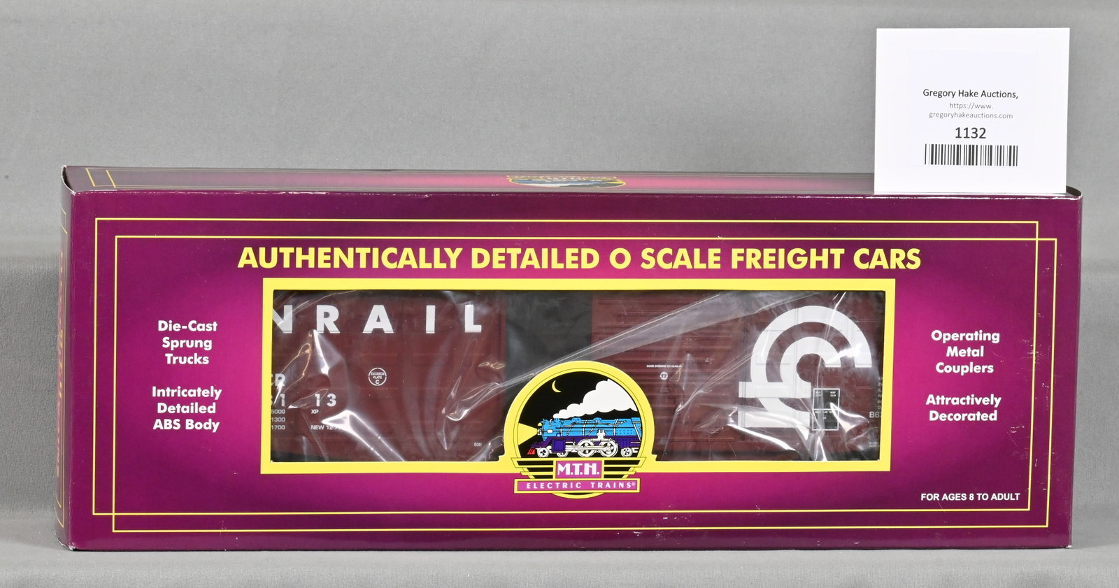 MTH 20-93336 Conrail (#223113) 50' Waffle Box Car, w/ OB: MTH 20-93336 Conrail (#223113) 50' Waffle Box Car, w/ OB - C10