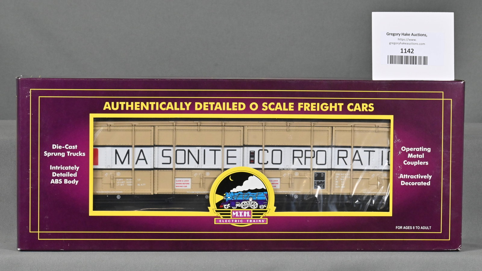 MTH 20-93310 Masonite Corporation (#2003) 55' All-Door Box Car, w/ OB: MTH 20-93310 Masonite Corporation (#2003) 55' All-Door Box Car, w/ OB - C10