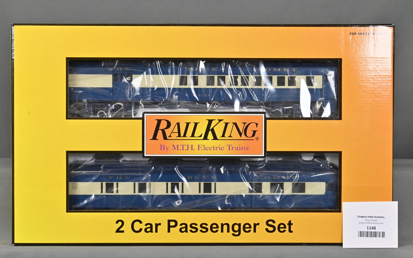 MTH 30-6902 Jersey Central 2 Car 60' Madison Combine/Diner Passenger Set, w/ OB (1 of 2)