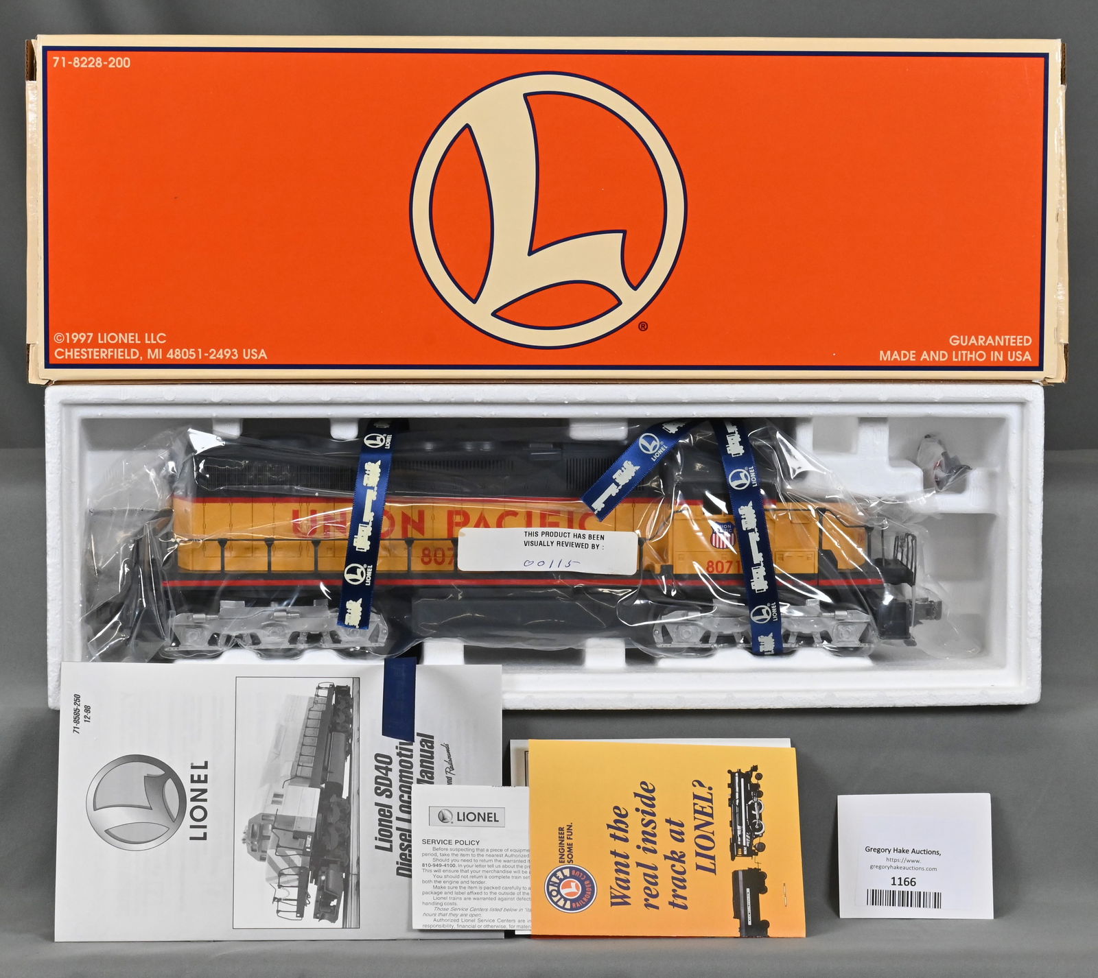 Lionel 6-18273 SD-40 Union Pacific Diesel Locomotive w/ OB (1 of 4)