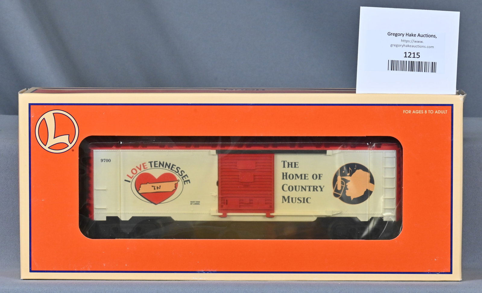 Lionel 6-19988 9700 BC I Love Tennessee Boxcar, w/ OB: Lionel 6-19988 9700 BC I Love Tennessee Boxcar, w/ OB - C10