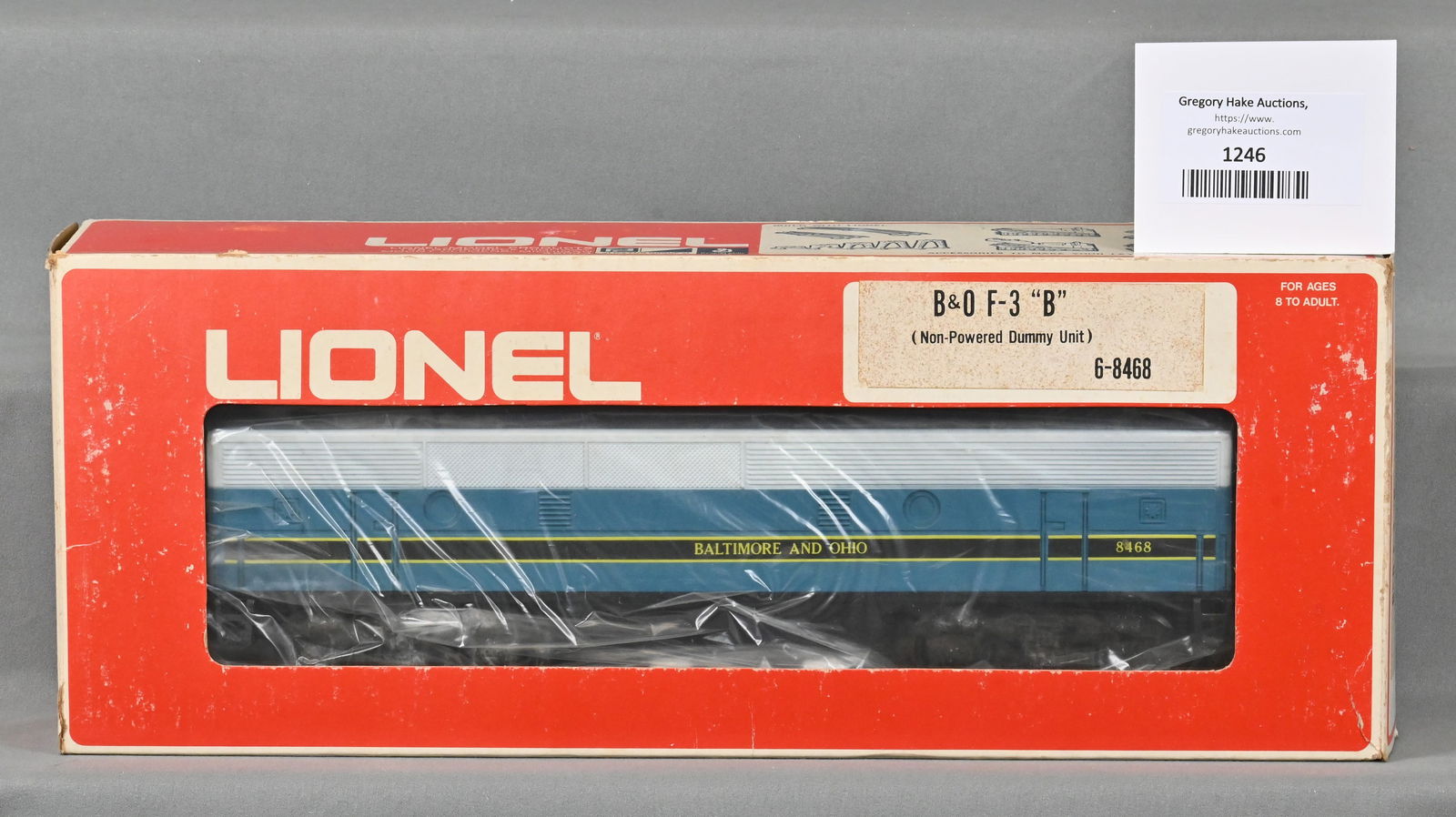 Lionel 6-8468 B&O F-3 "B" (Non-Powered Dummy Unit) Diesel Locomotive w/ OB (1 of 2)