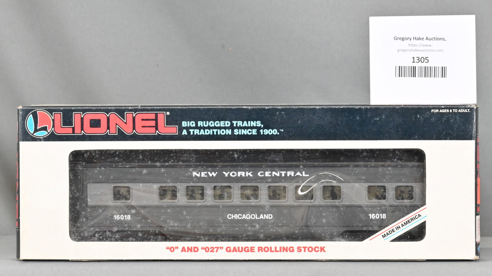 Lionel 6-16018 New York Central Coach Car, w/ OB: Lionel 6-16018 New York Central Coach Car, w/ OB - C8