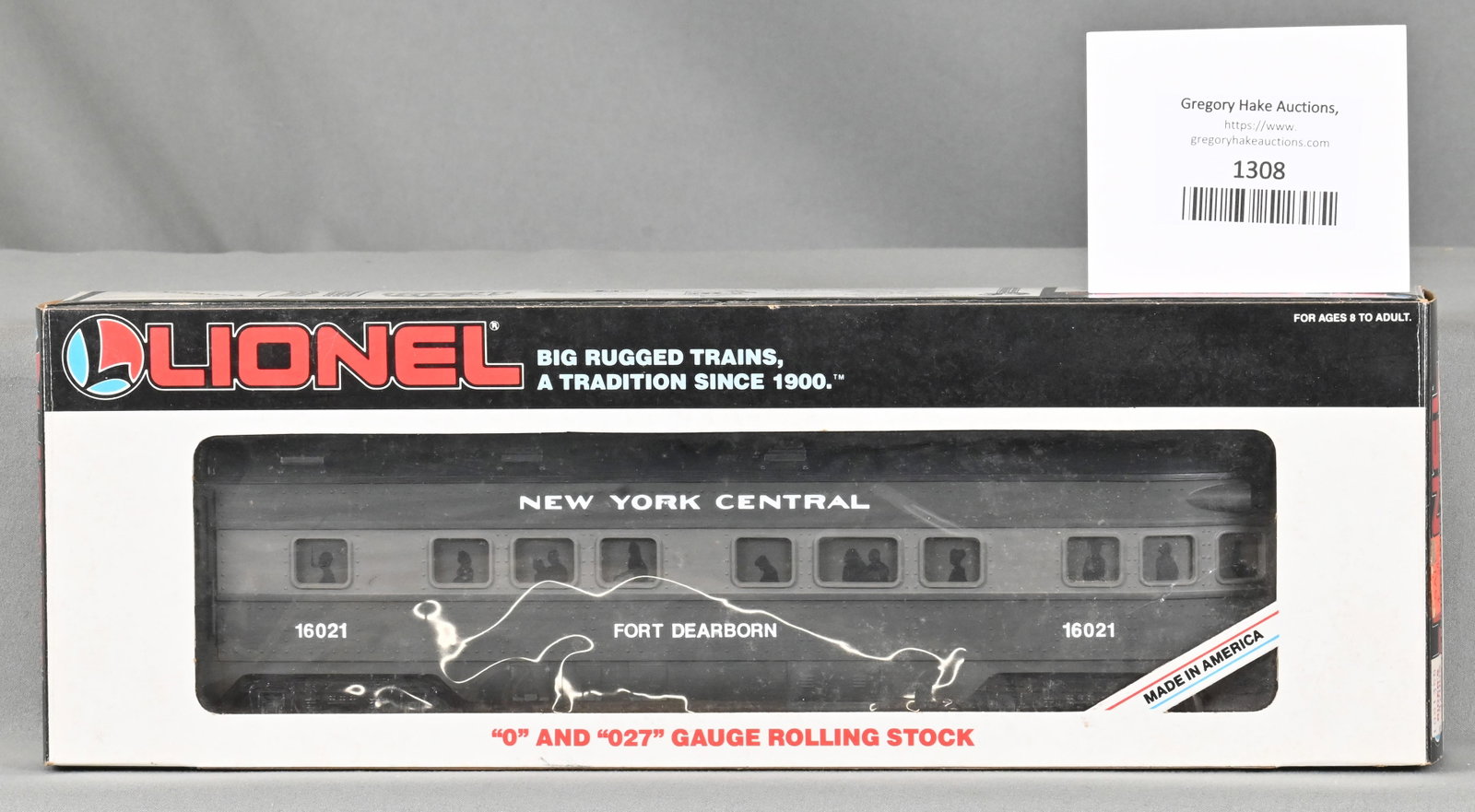 Lionel 6-16021 New York Central Observation Car, w/ OB: Lionel 6-16021 New York Central Observation Car, w/ OB - C8
