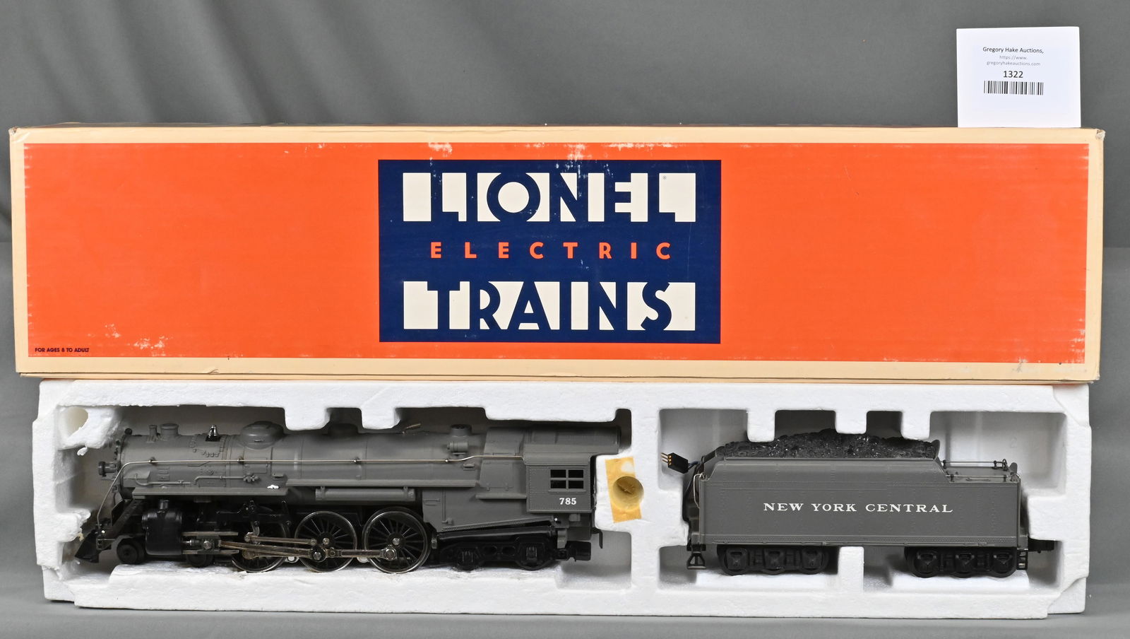 Lionel 6-18002 NYC 4-6-4 Hudson Steam Locomotive & Tender w/ OB, w/ OB (1 of 3)