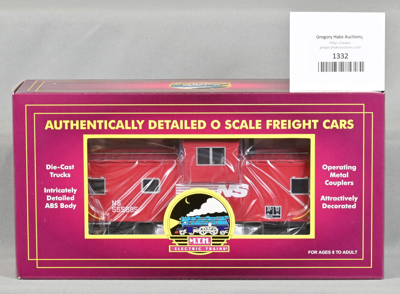 MTH 20-91062 Norfolk Southern Extended Vision Caboose, w/ OB (1 of 2)