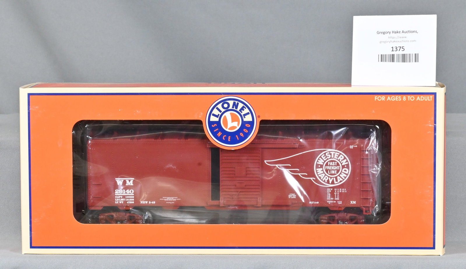 Lionel 6-17269 Western Maryland 9464 Box Car, w/ OB: Lionel 6-17269 Western Maryland 9464 Box Car, w/ OB - C10